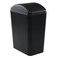 AnnkkyUS 16 Liter Plastic Garbage Can Waste Bin with Swing Lid Black