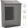 Sealegend Magnetic Slim Trash Can Wastebasket with Lid Lint Bin Storage Bins Perfect for Kitchen Fridge Cabinet Bathroom Laundry Room Organization Black