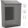 Sealegend Magnetic Slim Trash Can Wastebasket with Lid Lint Bin Storage Bins Perfect for Kitchen Fridge Cabinet Bathroom Laundry Room Organization Black