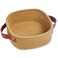 ABenkle Small Storage Basket Mini Baskets Cute Rope Woven Baskets for Organizing Square Shelf Storage with Handle Boho Decorative Toy Bin for Nursery Spa Empty Gift Basket XS Brown