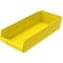 Akro-Mils AkroMils 30158 Plastic Shelf Bins Heavy Duty Storage Bins for Garage Closet and Drawer Organization 18Inch x 8Inch x 4Inch Yellow 12Pack