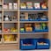 Akro-Mils AkroMils 30158 Plastic Shelf Bins Heavy Duty Storage Bins for Garage Closet and Drawer Organization 18Inch x 8Inch x 4Inch Yellow 12Pack