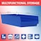 Akro-Mils AkroMils 30158 Plastic Shelf Bins Heavy Duty Storage Bins for Garage Closet and Drawer Organization 18Inch x 8Inch x 4Inch Yellow 12Pack