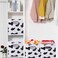 ANMINY 2PCS Cow Print Storage Cubes 11 Inch Cute Storage Box Baskets with Handles Washable Foldable Cotton Linen Fabric Small Storage Bins for Desktop Closet Shelf Organizer Container Home Office