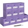 artsdi 11 Inch Storage CubeStorage bincube storage Set of 10 Foldable Fabric Cube Storage Bins with 10 Labels Window Cards a PenBaskets Containers for ShelvesCloset Organizers BoxPurple
