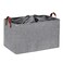 DULLEMELO Extra Large Grey Basket for Organizing Collapsible Fabric Storage Basket with Handles 70L Oversized Storage Bin Large Closet Toys Blanket Organizer for Living Room Laundry Nursery
