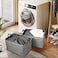 DULLEMELO Extra Large Grey Basket for Organizing Collapsible Fabric Storage Basket with Handles 70L Oversized Storage Bin Large Closet Toys Blanket Organizer for Living Room Laundry Nursery