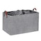 DULLEMELO Extra Large Grey Basket for Organizing Collapsible Fabric Storage Basket with Handles 70L Oversized Storage Bin Large Closet Toys Blanket Organizer for Living Room Laundry Nursery