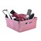 Isaac Jacobs Medium Glitter Storage Bin 14 x 115 x 55 Set wCutOut Handles Plastic Organizer MultiFunctional Home Storage Solution Kids Playroom Bedroom Closet 2 Pink