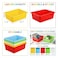 WUWEOT 5 Pack Large Storage Bins 15 x 115 Plastic Stackable Classroom Organizer Multipurpose Toy Basket for Classroom Nursery Playrooms and Home Organization