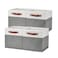 Temary Cube Storage Bins 4 Pack Storage Cubes 1111 Fabric Storage Bins Foldable Cube Storage Baskets with Handles Collapsible Storage Basket for Shelf White Grey 11 x 11 x 11