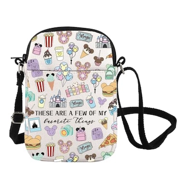 FOTAP Fairytale Fans Crossbody Bag Vacation Trip Gift Mouse Ice Cream Messenger Bag MagicSnacks Lover Gift THINGS CB