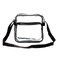K-Cliffs KCliffs Heavy Duty Clear Tote Deluxe See Through Messenger Work Bag Durable Transparent PVC Lunch Bag