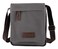 Sechunk Small Vintage Canvas Messenger Cross body bag Shoulder bag Grey small