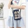 Vensivy Ita Bag DIY Transparent Crossbody Anime Pins Bag Shoulder Messenger Itabag Comic Anime Satchels Dark Blue