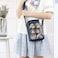 Vensivy Ita Bag DIY Transparent Crossbody Anime Pins Bag Shoulder Messenger Itabag Comic Anime Satchels Dark Blue