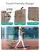 BAGSMART Rolling Duffle Bag with Wheels Carry On Bag Duffel Bag for Travel Wet Pocket Duffle with Wheels and Handle Beige 42L