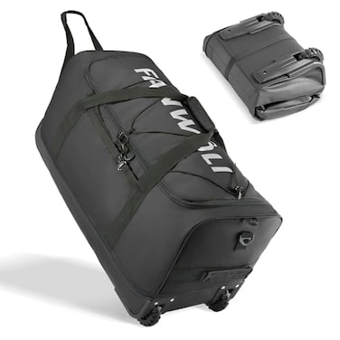Fanwoli Collapsible Expandable 100L120L Large Rolling Duffle Bag 30 Waterproof Wheeled Luggage with NoSag Heavyload Design Lock Soft Handle for Travel Camping Dorm Moving