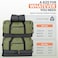Fanwoli Collapsible Expandable 100L120L Large Rolling Duffle Bag 30 Waterproof Wheeled Luggage with NoSag Heavyload Design Lock Soft Handle for Travel Camping Dorm Moving Green
