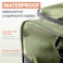 Fanwoli Collapsible Expandable 100L120L Large Rolling Duffle Bag 30 Waterproof Wheeled Luggage with NoSag Heavyload Design Lock Soft Handle for Travel Camping Dorm Moving Green