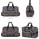 F.FETIVIN FFETIVIN Weekender Bag Carry On Travel Duffle Medium Overnight Bag for Women Wavy Stripes
