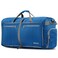 Gonex 100L Large Foldable Travel Duffle Bag with Shoes Compartment Packable Lightweight Water Repellent Duffel Bag for Camping Gym Weekender Bag Deep blue