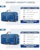 Gonex 100L Large Foldable Travel Duffle Bag with Shoes Compartment Packable Lightweight Water Repellent Duffel Bag for Camping Gym Weekender Bag Deep blue