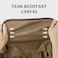 Gonex Canvas Duffle Bag for Travel 50L Duffel Overnight Weekend BagCoffee