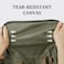 Gonex Canvas Duffle Bag for Travel 60L Duffel Overnight Weekender Bag Army Green