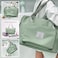 DOJUNS Large Capacity Travel Bag Foldable Travel Bag Expandable Duffel Bag Collapsible Waterproof Large Capacity Handbag Overnight Bags for Women and ManLight GreenToiletry Bag