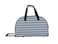 LUCAS Lucas Designer Carry On Luggage Collection Lightweight Pattern 22 Inch Duffel Bag Weekender Overnight Business Travel Suitcase with 2 Rolling Wheels Poly Brown