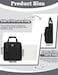 Muzale Starlink Mini Case Portable Star link Bag with Shoulder Straps Handle Travel Carry Bag with Cotton Liner for Accessories Black