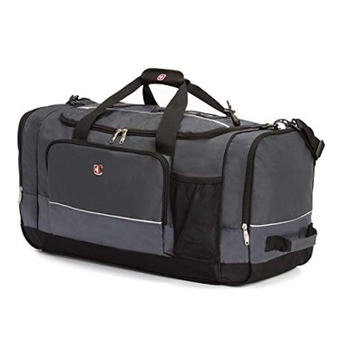 SwissGear Apex Duffle Bag for Travel and Gym with BungeeCord System