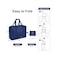 vimapo Vimapo Foldable Travel Duffle Bag with Trolley Sleeve 40L Capacity Lightweight Packable Travel Duffel Bags with the Keyhole Zipper Weekender Overnight Nylon Carry on Bag for Men Women Blue