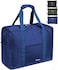 vimapo Vimapo Foldable Travel Duffle Bag with Trolley Sleeve 40L Capacity Lightweight Packable Travel Duffel Bags with the Keyhole Zipper Weekender Overnight Nylon Carry on Bag for Men Women Blue