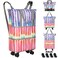 VOOWO Rolling Duffel Bag Foldable Expandable Duffle With Wheels for Travel Luggage Carry On Large Backpack Weekend Bag for Men Women Rainbow