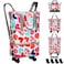 VOOWO Rolling Duffel Bag with Wheels Foldable Expandable Duffle Bag with Wheels for Travel Rolling Luggage Bag Wheeled Carry On Bag Large Rolling Backpack Weekend Bags for Men Women Love