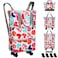 VOOWO Rolling Duffel Bag with Wheels Foldable Expandable Duffle Bag with Wheels for Travel Rolling Luggage Bag Wheeled Carry On Bag Large Rolling Backpack Weekend Bags for Men Women Love