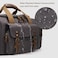 NEHOR Waxed Canvas Duffel Bag 50L Waterproof Duffle Bag Travel Overnight Weekender Bag