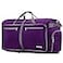 Gonex 100L Large Foldable Travel Duffle Bag with Shoes Compartment Packable Lightweight Water Repellent Duffel Bag for Camping Gym Weekender Bag Purple