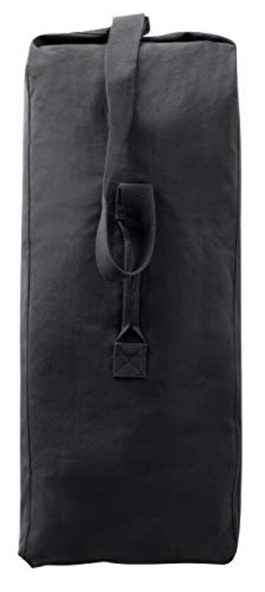 Rothco 3499 BLACK TOP LOAD CANVAS DUFFLE BAGS 30 x 50