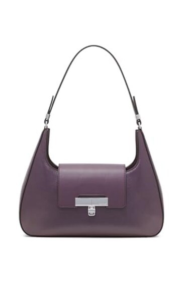 Calvin Klein Becky Demi Shoulder Bag Plum One Size