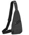 Seoky Rop Slim Sling Bag Small Ultra Thin Water Resistance Crossbody Chest Shoulder Backpack Personal Pocket Bag Dark Grey