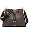 Calvin Klein Fay Drawstring Adjustable Hobo BrownKhakiBlack One Size