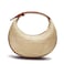 Herald Straw Crossbody Bag for Women Beach Woven Hobo Handbag Summer Chic Crescent Shoulder Purses with Adjustable Strap Brown
