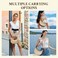 Herald Straw Crossbody Bag for Women Beach Woven Hobo Handbag Summer Chic Crescent Shoulder Purses with Adjustable Strap Brown