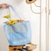 KALIDI BeachNylon Mesh Tote Bag Casual Tote Bag Hobo Women Foldable MAX 23L Shoulder Bag For Beach Picnic Vacation