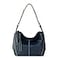 The Sak Los Feliz Hobo in Leather Lined Roomy Shoulder Purse Indigo