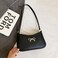 AIPJOY Small Shoulder Bag For WomenBow Shoulder Handbags Trendy Y2k PU Leather Purses Black