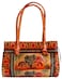 Crafts of India Jungle Elephants Design Ethnic Hand Embossed Shantiniketan Leather Indian Shoulder Bag